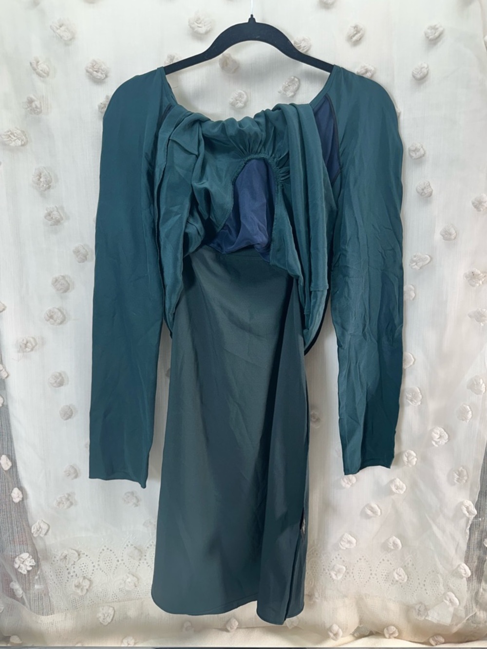 NWT Elizabeth and James Colorblock Suvi 100% Silk Mini Dress Size 2 - Picture 6 of 10